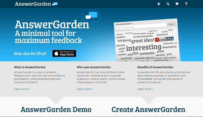 Portada AnswerGarden