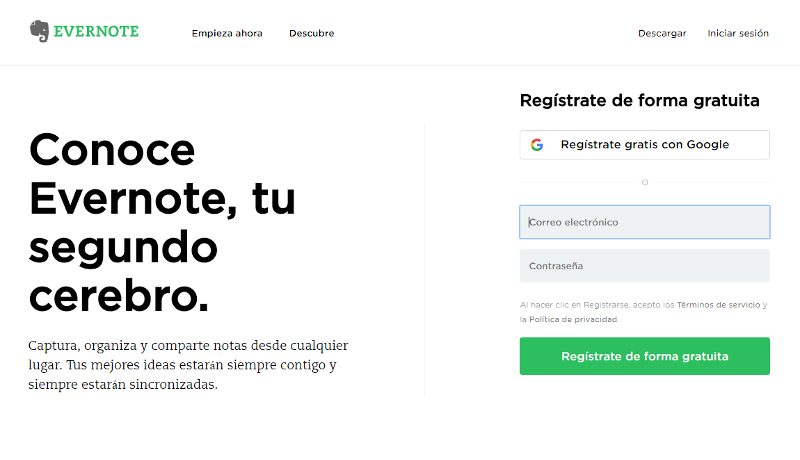 Portada Evernote Portada Evernote