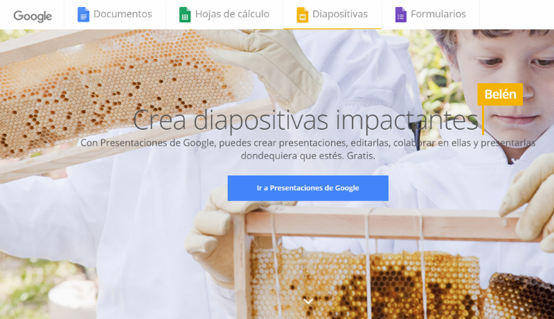 Portada Presentaciones de Google Portada Presentaciones de Google