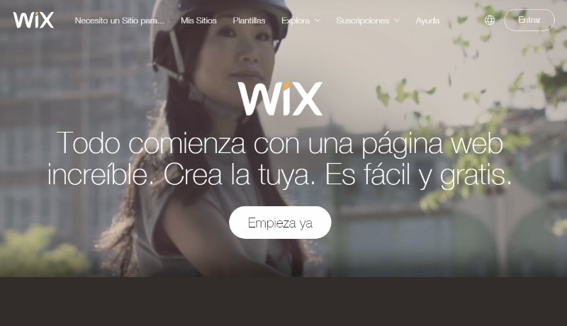 Portada Wix