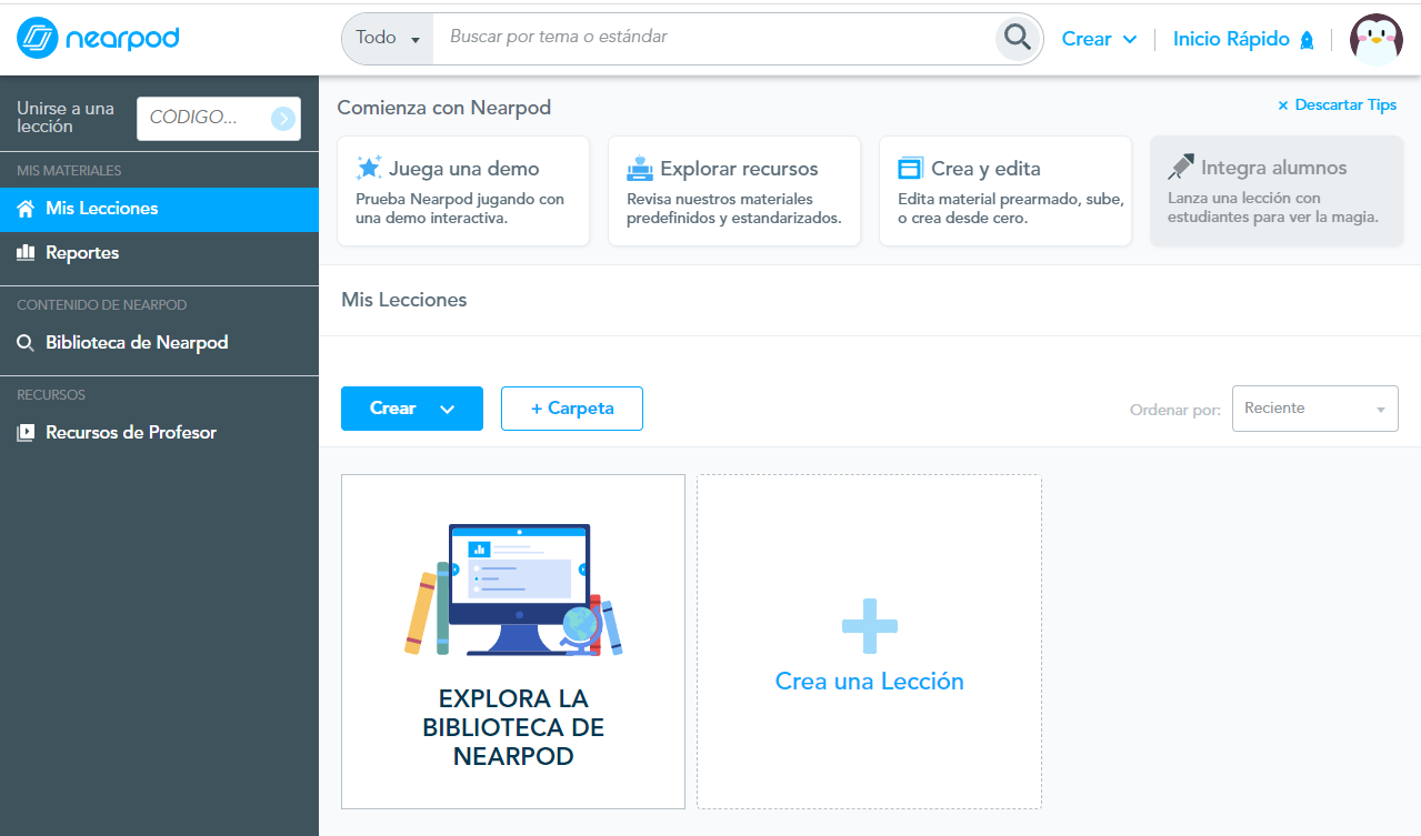 Nearpod- crear contenido original Nearpod- crear contenido original