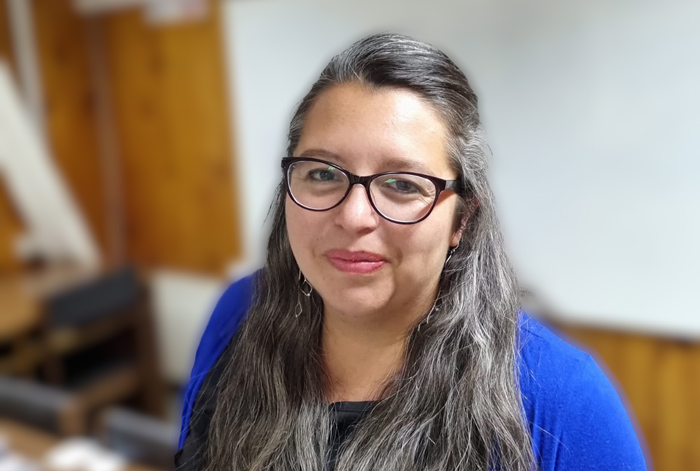María Carolina Moraga Peñailillo, profesora encargada del establecimiento rural Escritora Marcela Paz 
