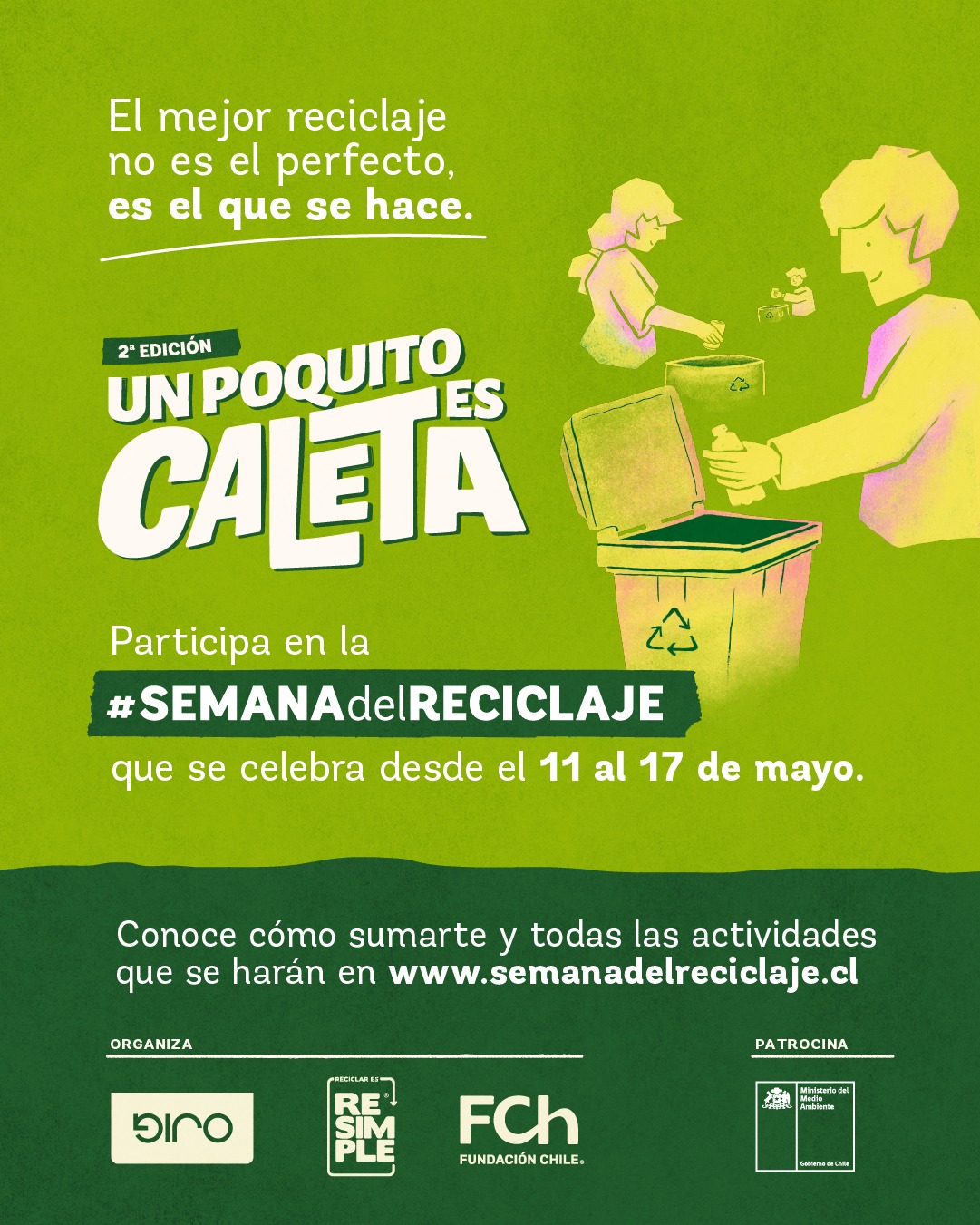 La Semana del Reciclaje invita a las escuelas y liceos a participar activamente en el manejo responsable de los residuos