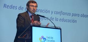 Jordi Longás exponiendo en el 12° Seminario Internacional de la Red de Escuelas Líderes