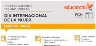 Guía Día Internacional de la Mujer Prekínder-Kínder