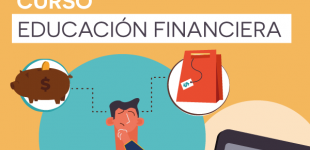 Afiche promocional del curso sobre educación financiera