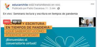 Webinar Lectura y Escritura en Tiempos de Pandemia