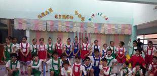 Gran circo "Los Magníficos", tercero básico, Colegio High Scope, Hualpen. 