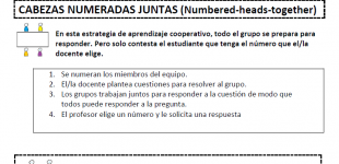 Cabezas numeradas juntas