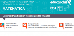 Ficha Matemática Planificación de las finanzas