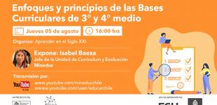 Charla “Enfoques y principios de las Bases Curriculares de 3° y 4° medio”