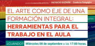 Afiche de seminario el arte como eje de una formación integral