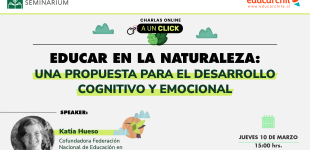 Afiche promocional charla Educar en la naturaleza