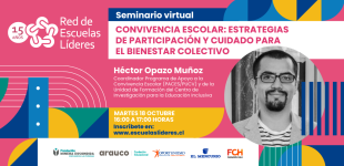 Red de Escuelas Líderes invita al seminario virtual “Convivencia escolar: estrategias de participación y cuidado para el bienestar colectivo”