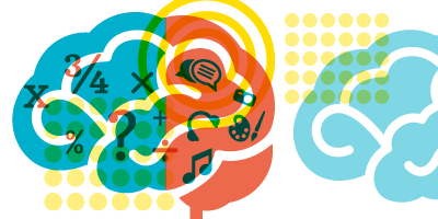 Ilustración del cerebro.