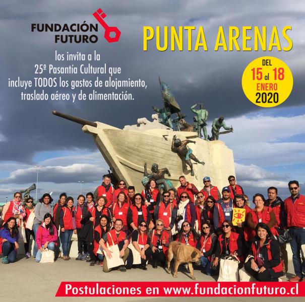 Afiche de pasantía cultural en Punta Arenas