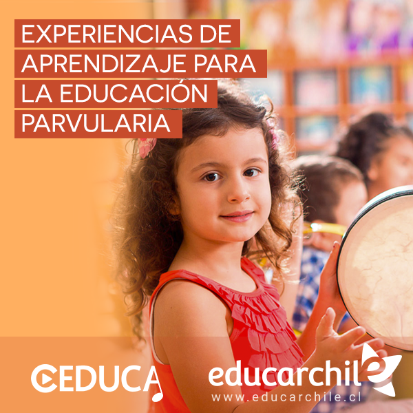 Afiche promocional experiencias de aprendizaje para la Educación Parvularia