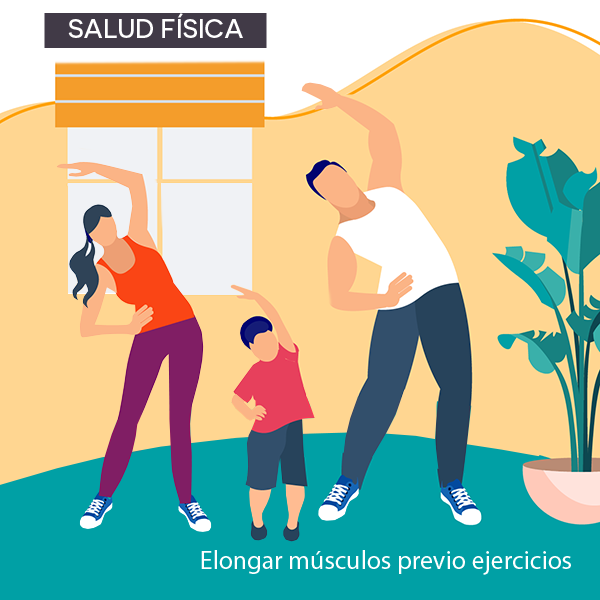 Salud Física - Elongar previo a ejercitarse