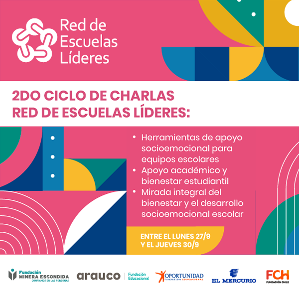 Afiche 2° ciclo de charlas Red de Escuelas Líderes