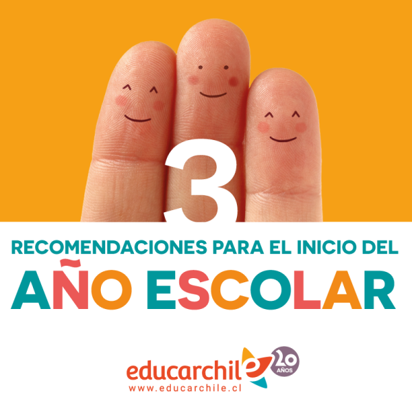 Recomendaciones para el inicio del año escolar