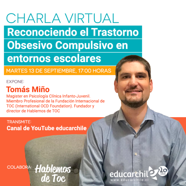 Charla "Reconociendo el Trastorno Obsesivo Compulsivo en entornos escolares"