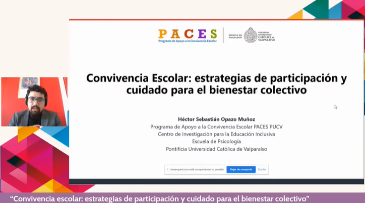 Seminario virtual “Convivencia escolar: estrategias de participación y cuidado para el bienestar colectivo”