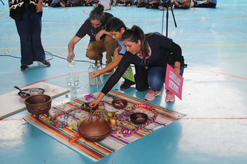 Ceremonia de agradecimiento a la tierra