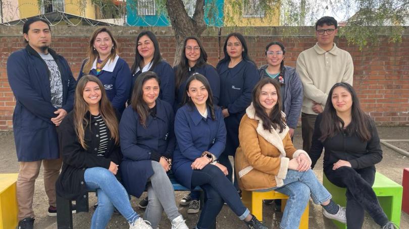 Equipo de asistentes de aula del Colegio Eliodoro Matte Ossa de San Bernardo