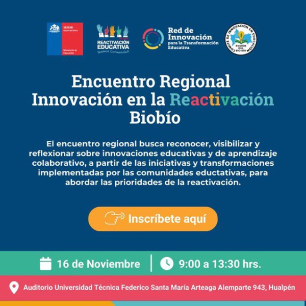 Gráfica del Encuentro Regional Innovación en la Reactivación del Biobío
