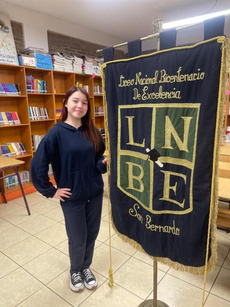 Valentina Toro, estudiante del 1° medio A