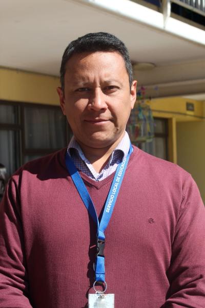 César Mayolafquén, director del Liceo Tecnológico Bicentenario Enrique Kirberg