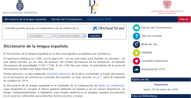 Portada Diccionario Real Academia Española