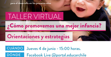 Afiche promocional taller virtual 5 Principios 4 de junio