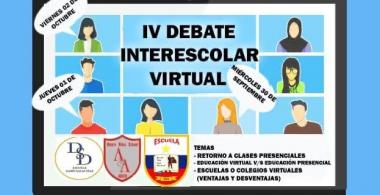 IV Debate Interescolar Virtual