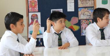Compartiendo de pie