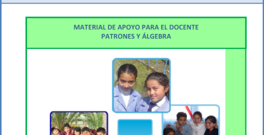 Material de apoyo para el docente Patrones y álgebra