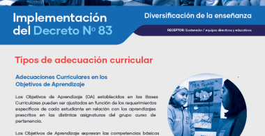 Tipos de adecuación curricular y criterios para su implementación:  adecuación curricular en los Objetivos de Aprendizaje