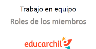 Trabajo en equipo. Roles de los miembros